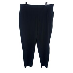 MINISTRY OF SUPPLY Kinetic Pull-On Pant Black Women's Sz 18 Minimalist Work